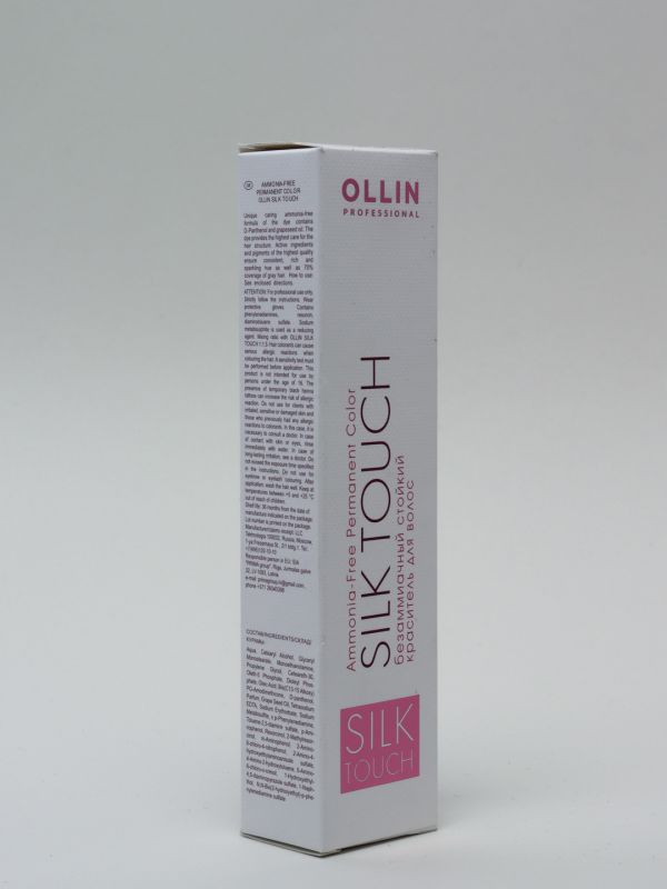 Анти-желтый OLLIN SILK TOUCH Безаммиачный стойкий краситель для волос, 60мл