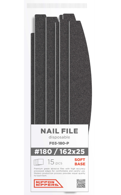 Сменные файлы Nippon Nippers F03-180-P, 162x25 мм. (15шт)