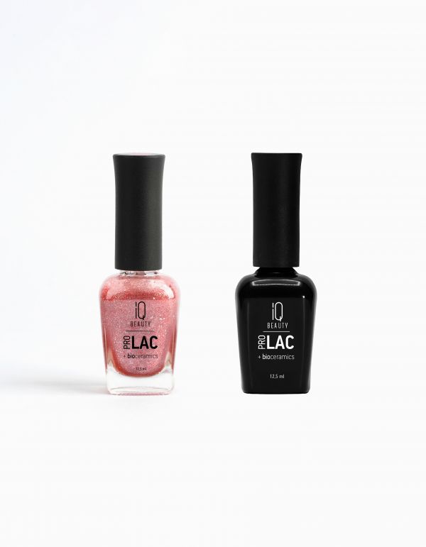 Лак для ногтей профессиональный укрепляющий с биокерамикой IQ BEAUTY PROLAC 103, 12,5мл