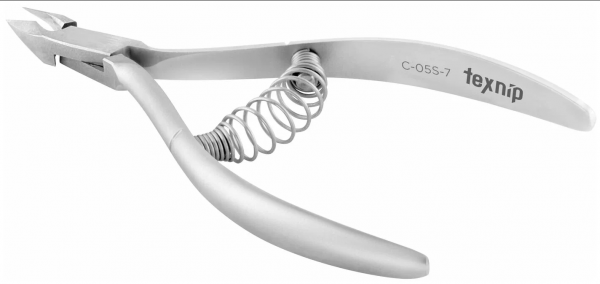 TexNip, Кусачки для кутикулы С-05S-7мм Спиральная пружина, ручная заточка