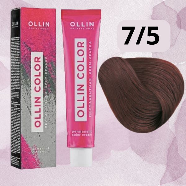 7/5 Перманентная крем-краска Ollin Color, 100мл