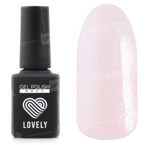 База камуфлирующая с шиммером Lovely, оттенок нежно-розовый BS03, 12мл
