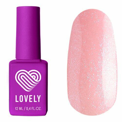 База камуфлирующая с шиммером Lovely, оттенок розовый BS02, 12мл