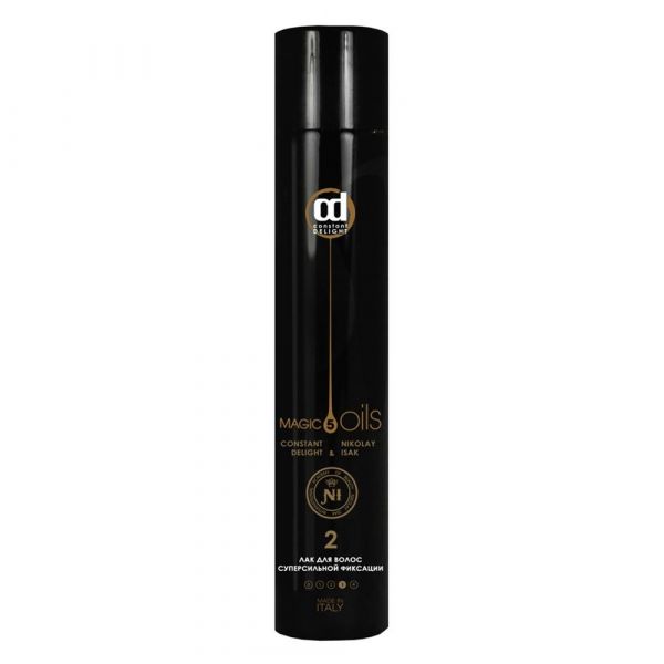 Лак для волос СУПЕРсильной фиксации без запаха №2 5 масел Pre-Styling Constant Delight , 400мл