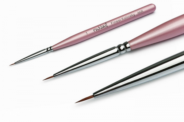 Кисть для дизайна Ru Nail, Finest Kolinsky AKR №1 №0199