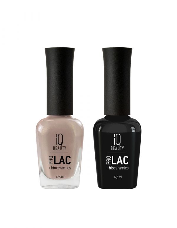 Лак для ногтей профессиональный укрепляющий с биокерамикой IQ BEAUTY PROLAC 144, 12,5мл