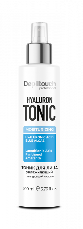 Depiltouch Тоник для лица увлажняющий с гиалуроновой кислотой, 200 мл