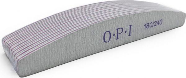 Пилка для ногтей O.P.I. луна 180/240 грит (25шт)