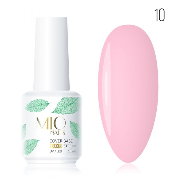 Mio Nails Base Cover Luxe камуфлирующая каучуковая база № 10 15мл