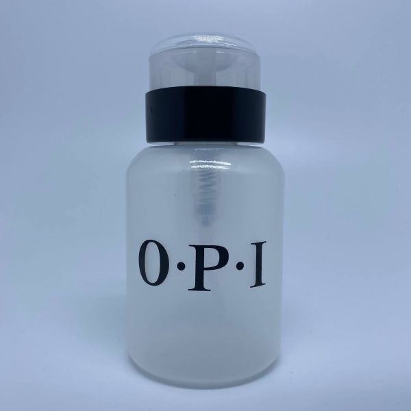Бутылочка с помпой O.P.I. (черный ободок), 150мл