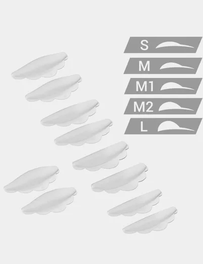 Валики для ламинирования ресниц, размер M2, цвет прозрачный (1 пара)