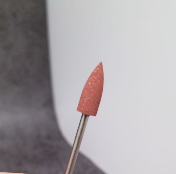 Полировщик силиконовый конус коричневый Brown 101 (180 грит)