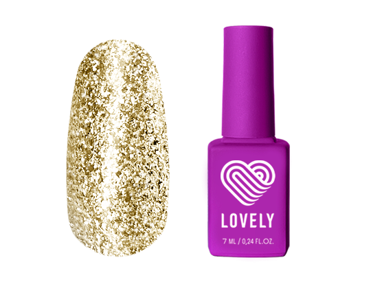 Гель-лак Lovely со светоотражающими частицами, коллекция Shine Reflect, №SR02, 7мл