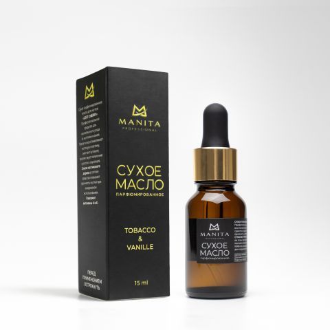 Масло для кутикулы сухое парфюмированное Manita Tobacco&Vanille, 15мл