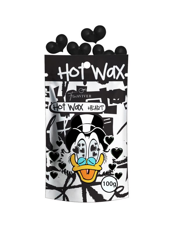 NEW! FREIAVIVER ВОСК ДЛЯ ДЕПИЛЯЦИИ БРОВЕЙ И ЛИЦА HOT WAX 100 G (ЧЕРНЫЕ СЕРДЕЧКИ)