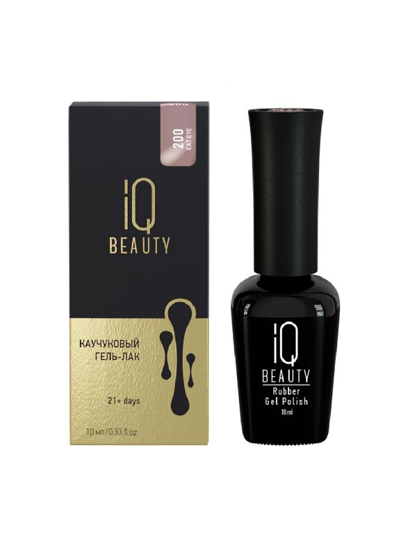 IQ BEAUTY - Каучуковый гель-лак с кальцием магнитный шелк #201, 10мл