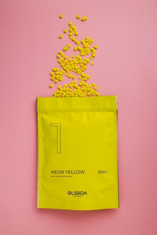 Elseda Professional, Воск для депиляции Neon Yellow, 800гр