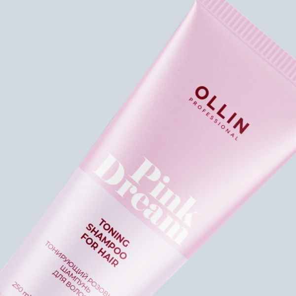 Тонирующий розовый шампунь для волос PINK DREAM OLLIN PROFESSIONAL, 250мл